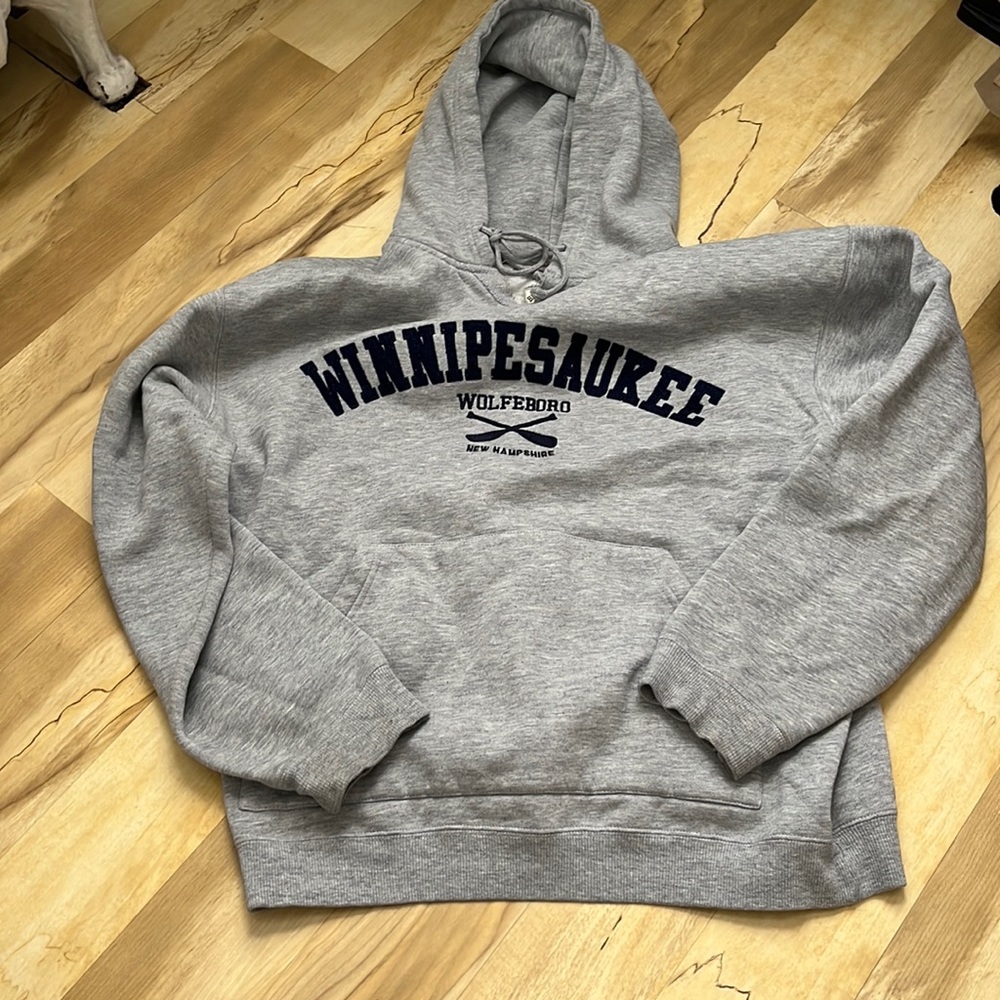 grey hoodie